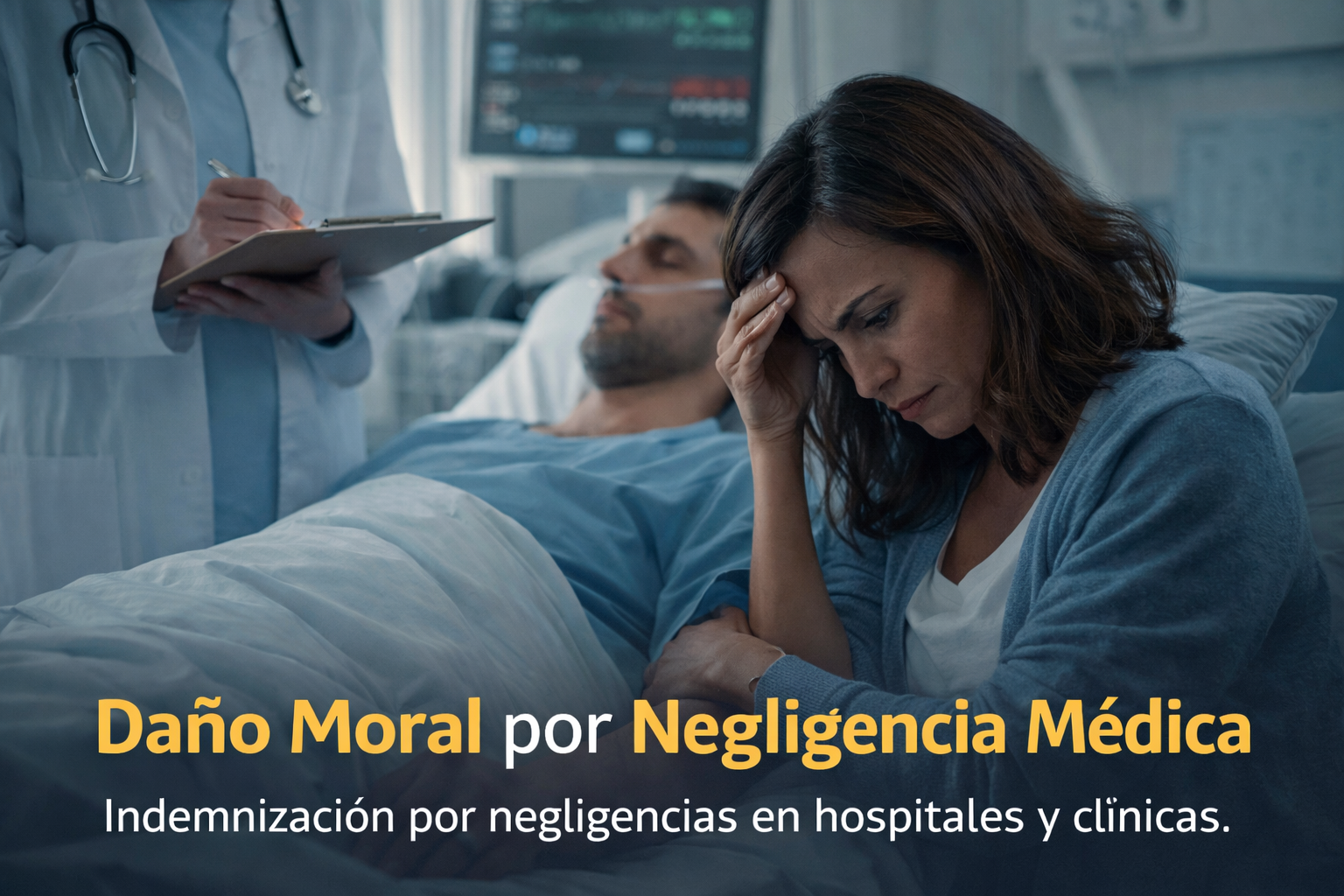 Paciente adulto recibiendo atención médica tras negligencia médica en hospital de Chihuahua